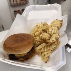 The Parsia burger with cheese