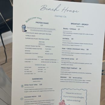 Beach House Coffee - Food menu - Bakeries Near Me - Tampa, Florida