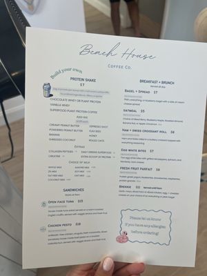 Menu photo 2 Beach House Coffee Tampa, FL