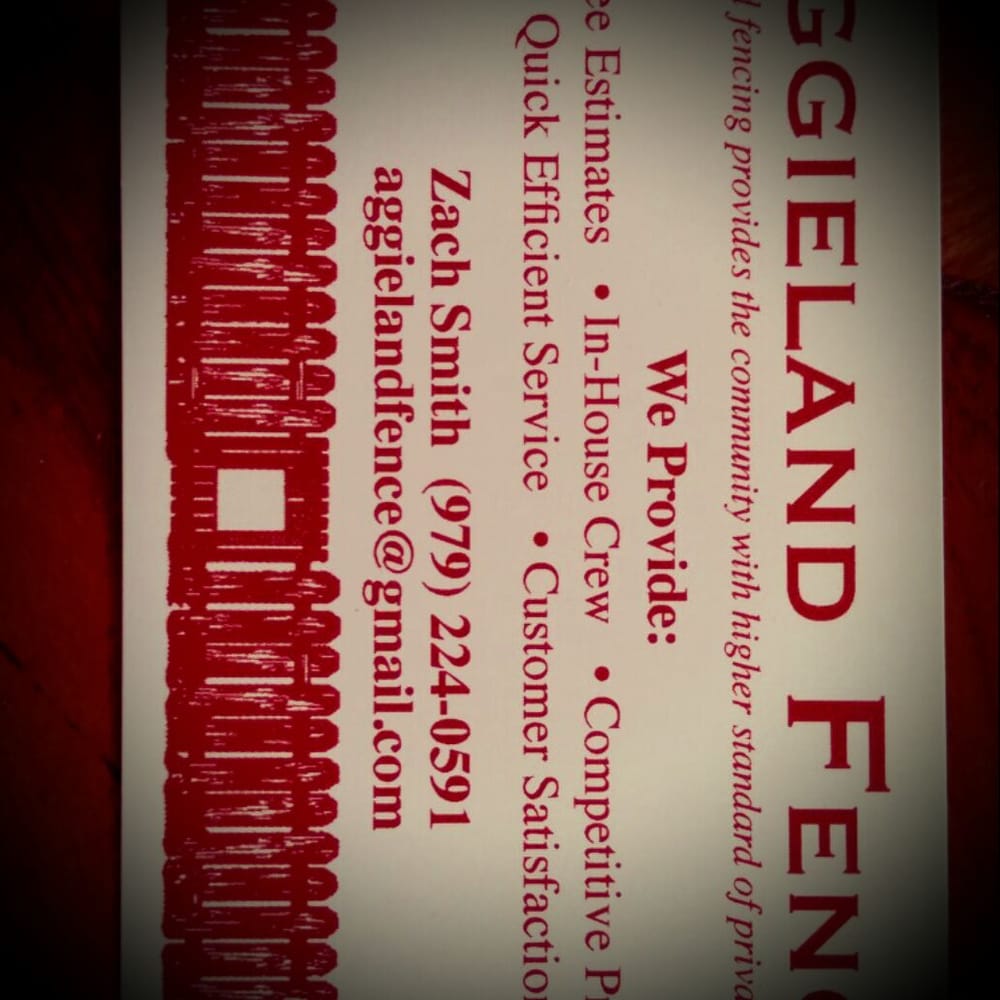 Slide of Aggieland Fence