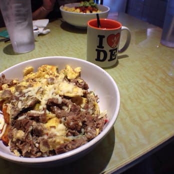 Daily Eats - Steak,Egg,Seasoned Red Skinned Potatoes,subbing for Pepper Jack Cheese & Jalapeños.Topped off w/Tabasco & Café Americana. - New American Near Me - Tampa, Florida Daily Eats - Steak,Egg,Seasoned Red Skinned Potatoes,subbing for Pepper Jack Cheese & Jalapeños.Topped off w/Tabasco & Café Americana. - New American Near Me - Tampa, Florida