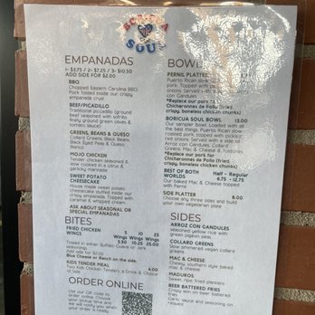 Boricua Soul - Menu - Soul Food Near Me - Durham, North Carolina