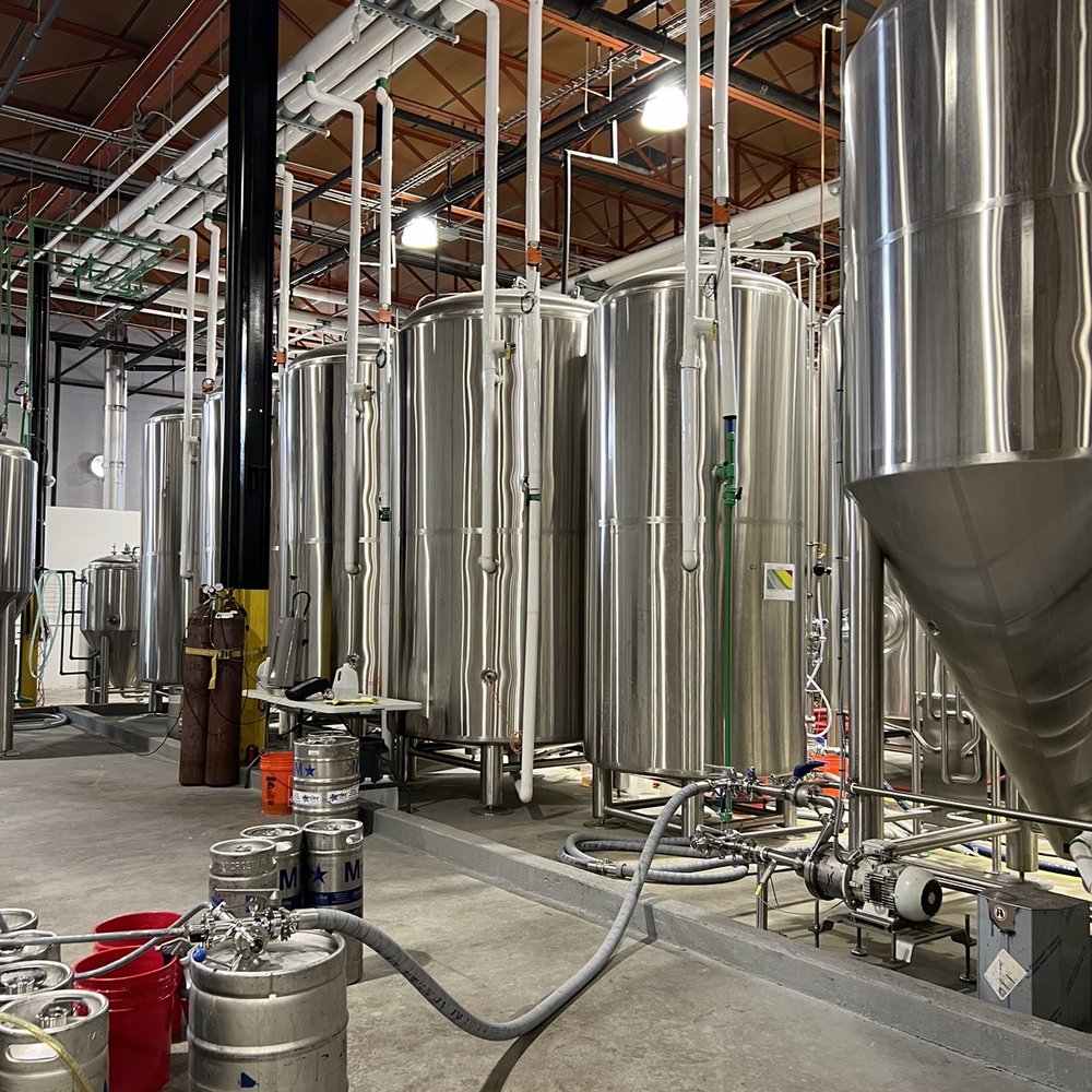 Twelve Percent Beer Project - a row of stainless steel tanks - Breweries Near Me - North Haven, Connecticut