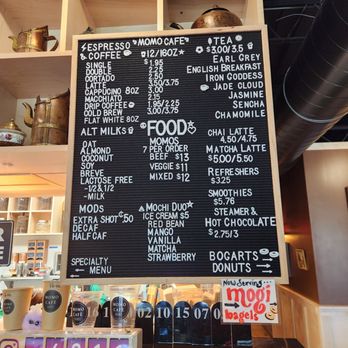 Momo Cafe - Menu - Coffee & Tea Near Me - Minneapolis, Minnesota