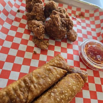 K Bite - Veggie egg rolls and small Japanese style chicken tenders (both were delicious). Kara a Ge Egg Rolls - Salad Near Me - Anna, Texas