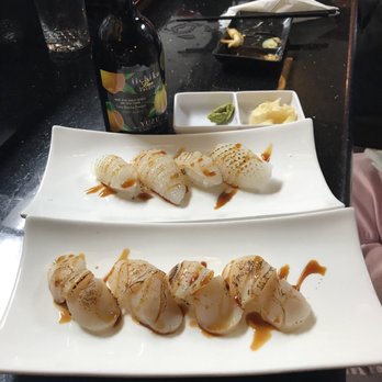 Super Sushi - Seared scallops and squid and Yuzu - Sushi Bars Near Me - Las Vegas, Nevada Super Sushi - Seared scallops and squid and Yuzu - Sushi Bars Near Me - Las Vegas, Nevada