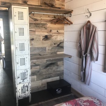 Flophouze Shipping Container Hotel - Closet #1 - Hotels Near Me - Round Top, Texas