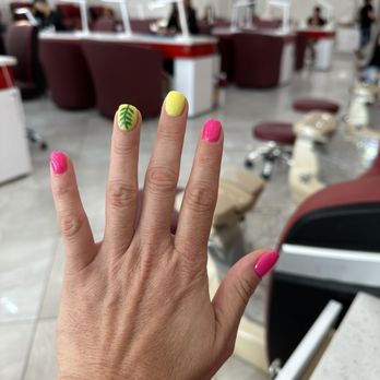Elite Nail Spa - Obsessed with this nail dip color combo (for my trip to Puerto Rico)!  Btw they glow in the dark! - Nail Salons Near Me - Jacksonville, Florida