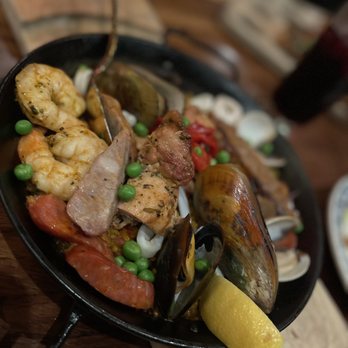 Cafe Sevilla - Seafood Paella Marinera - Spanish Near Me - Costa Mesa, California