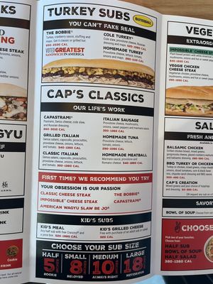 Menu photo 4 Capriotti's Sandwich Shop Bel Air, MD