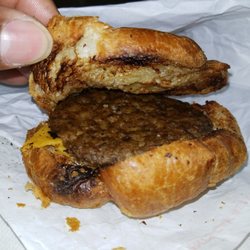 Dunkin' - Burn up sandwich, A couple of months ago I ordered a sweet tea with no ice, he wanted to charge me extra will not be going back