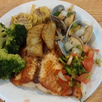 Happy Buffet - Grilled Salmon and Calms - Buffets Near Me - Hialeah, Florida