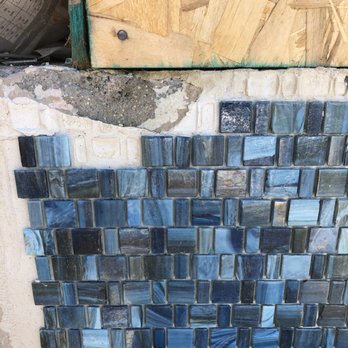 Phoenix Pools and Spas - This is the glass tile installation...the manufacturer called it the worst job they've seen since their tenure. - Pool & Hot Tub Service Near Me - Temecula, California