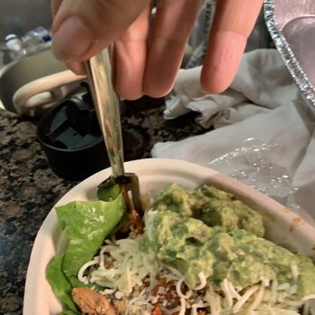 Chipotle Mexican Grill - Keto chicken bowl $10+ dollars ordered from the app - Mexican Near Me - Pinole, California