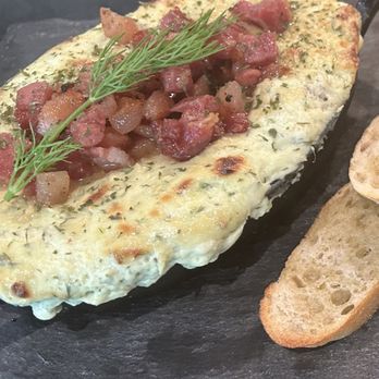 Novice Grille - Creamy dill pancetta dip. - Personal Chefs Near Me Novice Grille - Creamy dill pancetta dip. - Personal Chefs Near Me