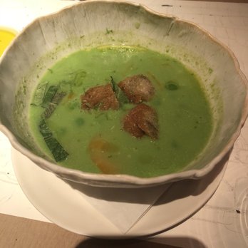 ABC Kitchen - Pea soup - it was a lot thinner than I was expecting and was served warm. - Breakfast & Brunch Near Me - New York, New York
