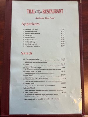 Menu photo 5 Thai Orchid Restaurant Murrieta, CA