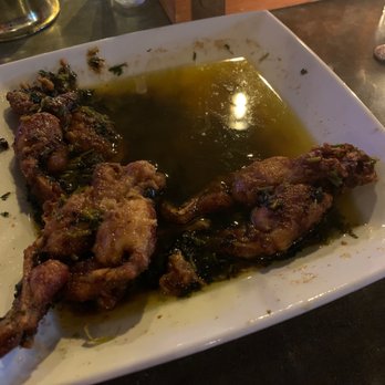 The Diplomat Eatery and Tavern - swimming in oil/grease.  Should be a  grenouille en persillade - Mediterranean Near Me - Monrovia, California
