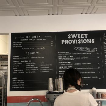 Sweet Provisions - Menu - Ice Cream & Frozen Yogurt Near Me - Scottsdale, Arizona Sweet Provisions - Menu - Ice Cream & Frozen Yogurt Near Me - Scottsdale, Arizona
