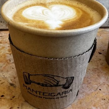 Manteigaria - Meia de leite White coffee (€2.20) - Bakeries Near Me - Porto, 13 Manteigaria - Meia de leite White coffee (€2.20) - Bakeries Near Me - Porto, 13