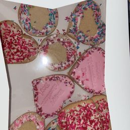 Custom order of Valentine's Day cookies