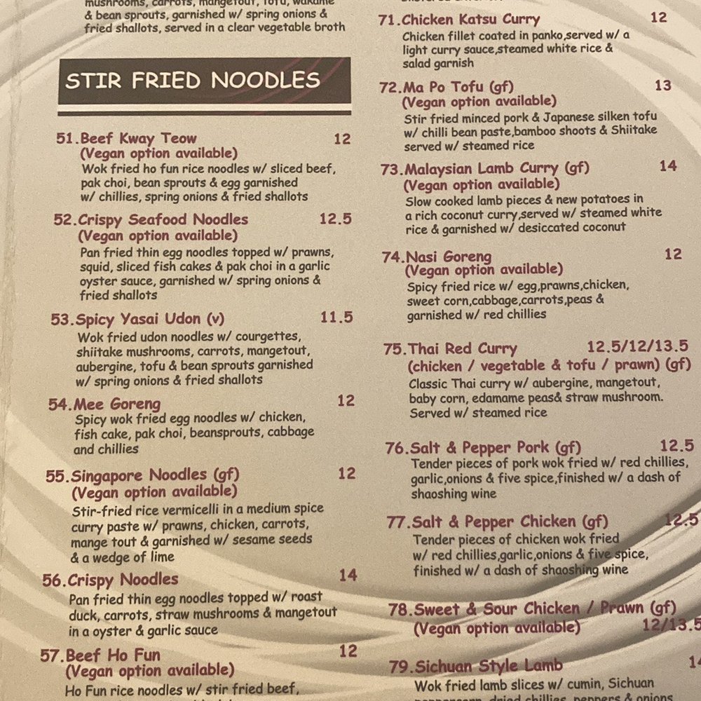 Chi Noodle - Menu - Chinese Near Me - London, XGL
