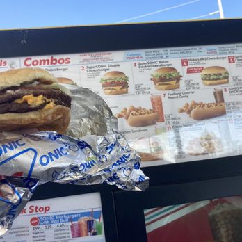 Sonic Drive-In - What the #3 burger really looks like - Burgers Near Me - San Jacinto, California