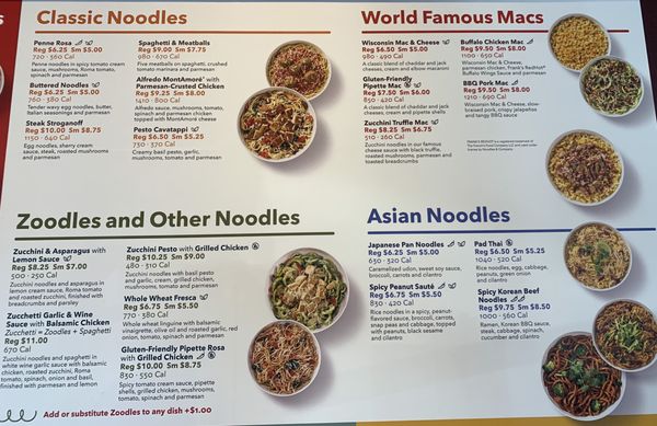 Menu photo 4 Noodles and Company Orem, UT