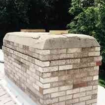 Al's Chimney Sweep - crown repair (before) - Chimney Sweeps Near Me - Coraopolis, Pennsylvania