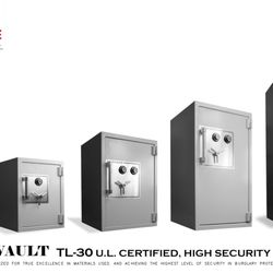 Awarded the Underwriters TL-30 Label for High Security safes