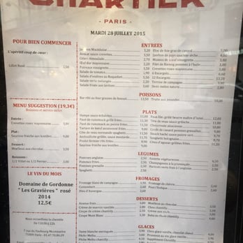 Bouillon Chartier - Menu - French Near Me - Paris, 75