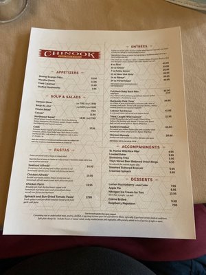Menu photo 3 Chinook Steak, Pasta & Spirits Worley, ID Menu photo 3 Chinook Steak, Pasta & Spirits Worley, ID