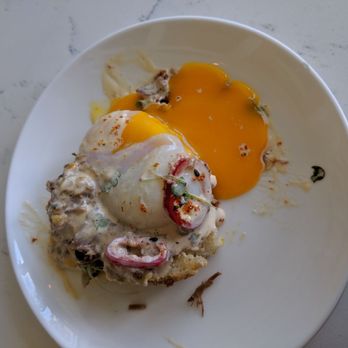 The Peached Tortilla - Perfectly poached egg and its golden yolk - Asian Fusion Near Me - Austin, Texas The Peached Tortilla - Perfectly poached egg and its golden yolk - Asian Fusion Near Me - Austin, Texas