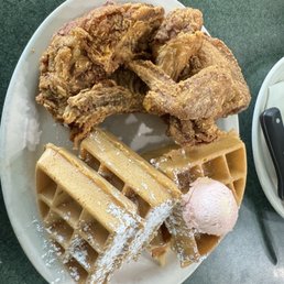 Chicken and waffles