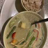 Photo of NG Cafe - Austin, TX, United States. Green curry with brown rice