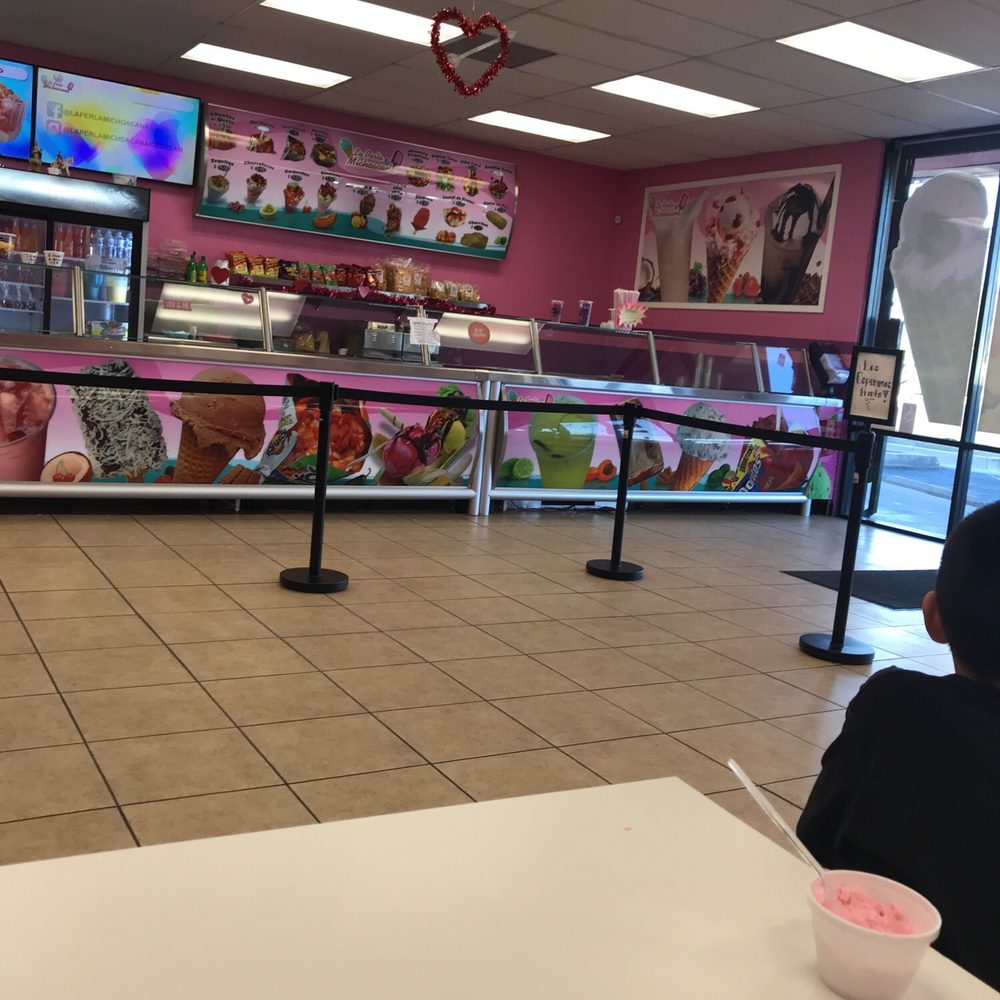 Just half of the ice cream counter. The Just half of the ice cream counter. The