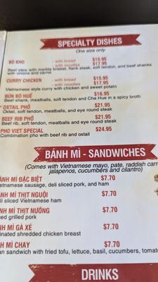 Menu photo 1 Pho Viet Conyers, GA