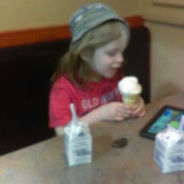 My boy chowing on his ice-cream My boy chowing on his ice-cream