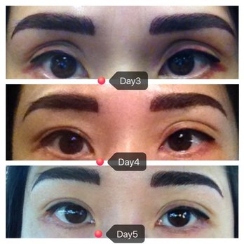 Anh Le Permanent Make-up - Day 3 to 5 still looking thick black and unnatural - Permanent Makeup Near Me - Stanton, California