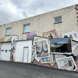 The Goldfinch - The wall in the parking lot across from the Goldfinch