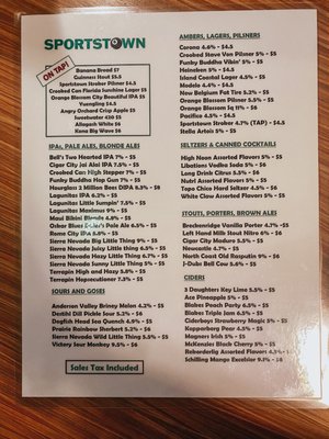 Menu photo 2 Sportstown Billiards Orlando, FL Menu photo 2 Sportstown Billiards Orlando, FL