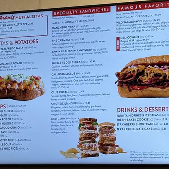 Jason's Deli - Menu - 2nd pic - 1/3/26 - Delis Near Me - Las Vegas, Nevada