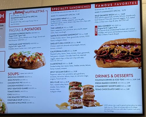 Menu photo 6 Jason's Deli Las Vegas, NV