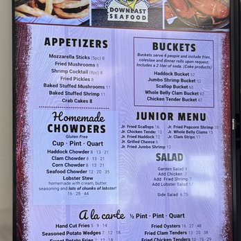 Mac's Downeast Seafood - Menu - Seafood Near Me - Auburn, Maine Mac's Downeast Seafood - Menu - Seafood Near Me - Auburn, Maine