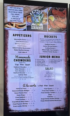 Menu photo 1 Mac's Downeast Seafood Auburn, ME Menu photo 1 Mac's Downeast Seafood Auburn, ME
