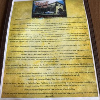 The Rock Inn - American Near Me - Lake Hughes, California