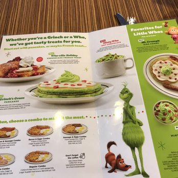 IHOP - Love this time of year- spice up your meal with the grinch specials. - Breakfast & Brunch Near Me - Chula Vista, California IHOP - Love this time of year- spice up your meal with the grinch specials. - Breakfast & Brunch Near Me - Chula Vista, California