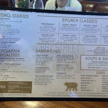 Bay Street Biergarten - Food menu - German Near Me - Charleston, South Carolina