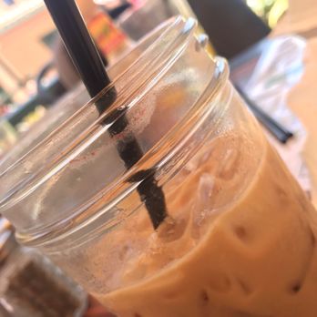 Fig Tree Cafe - The cup was brought with extra ice as I requested. I poured my latte in there only for my sister to say the cup was dirty. - Breakfast & Brunch Near Me - San Diego, California