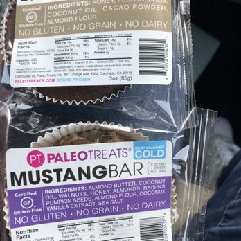 Paleo Treats - The two items we purchased. Here are the nutritional details also. - Bakeries Near Me - San Diego, California Paleo Treats - The two items we purchased. Here are the nutritional details also. - Bakeries Near Me - San Diego, California